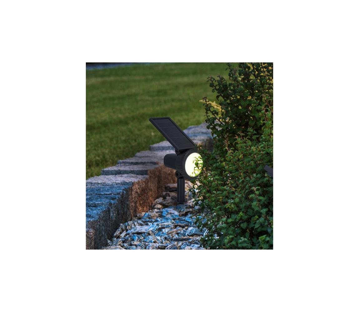 Eglo 901069 - LED RGBW stmievateľná solárna lampa SAMBUCO LED/3W/4,5V IP44 čierna + DO 901069