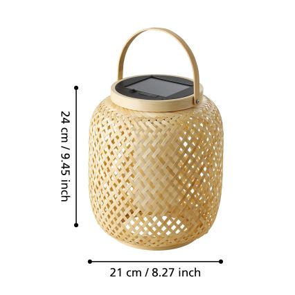 Eglo - LED Solárna stolná lampa LED/3,3W/3,7V 1800 mAh IP44