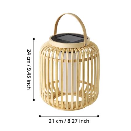 Eglo - LED Solárna stolná lampa LED/3,3W/3,7V 1800 mAh IP44