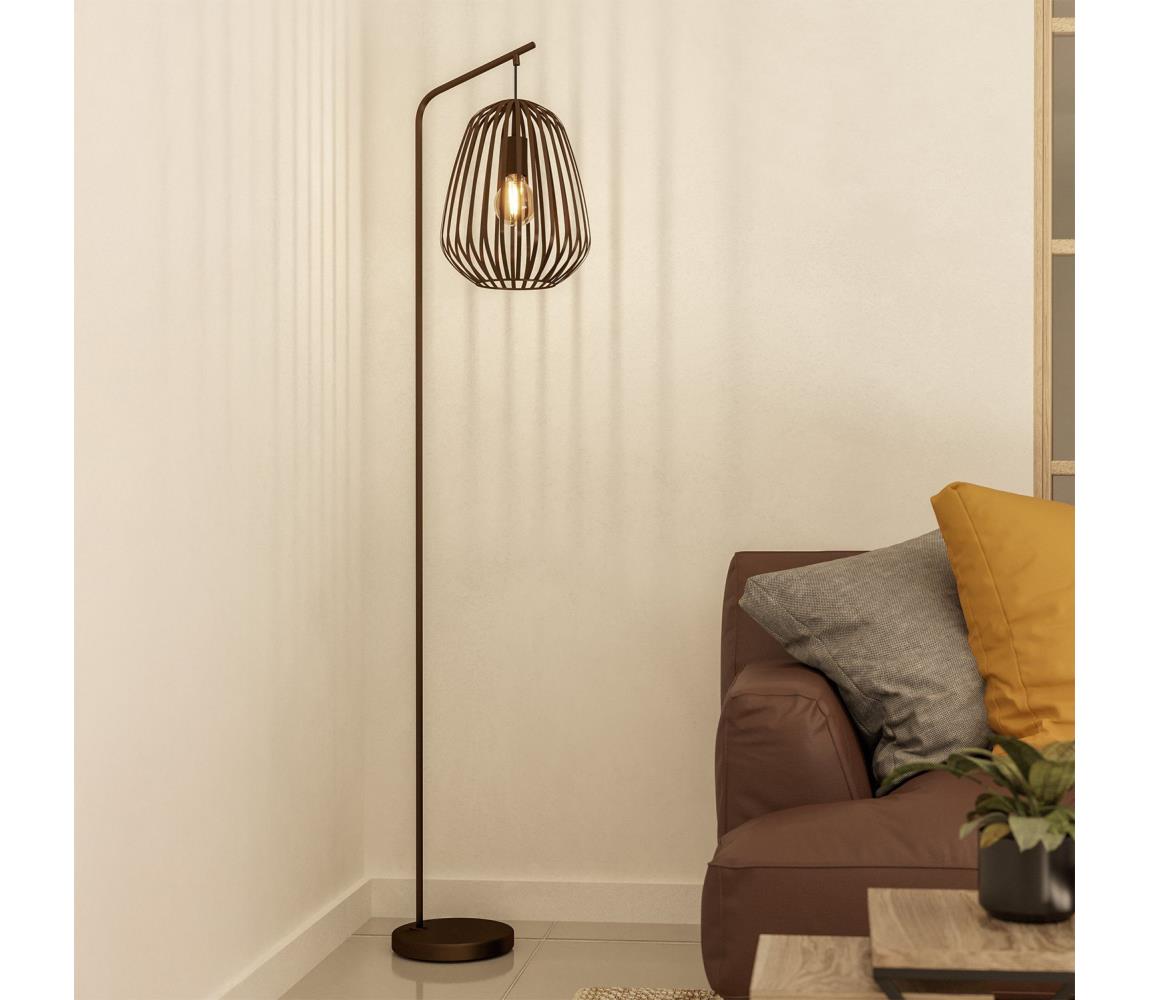 Eglo 901101 - Stojacia lampa ESPINAL 1xE27/40W/230V bronzová 901101