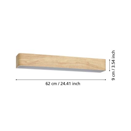 Eglo - LED Kúpeľňové nástenné svietidlo LED/26,5W/230V 3000K IP44 béžová