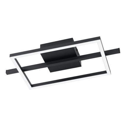 Eglo - LED RGBW Stmievateľné stropné svietidlo LED/17W/230V 2700-6500K čierna + diaľkové ovládanie