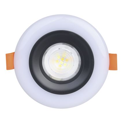 Eglo - SADA 3x LED RGBW Stmievateľné kúpeľňové podhľadové svietidlo 3xLED/3,8W/230V 2700-6500K IP44 + diaľkové ovládanie