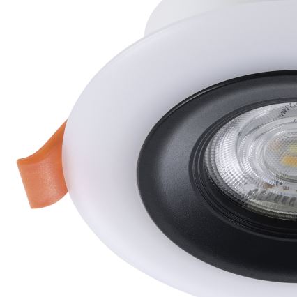Eglo - SADA 3x LED RGBW Stmievateľné kúpeľňové podhľadové svietidlo 3xLED/3,8W/230V 2700-6500K IP44 + diaľkové ovládanie