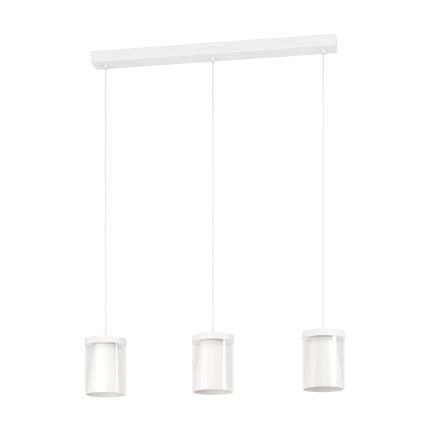 Eglo - LED RGBW Stmievateľný luster na lanku 3xLED/3,7W/230V 2700-6500K biela ZigBee
