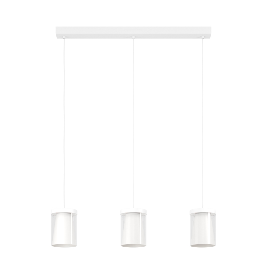 Eglo - LED RGBW Stmievateľný luster na lanku 3xLED/3,7W/230V 2700-6500K biela ZigBee