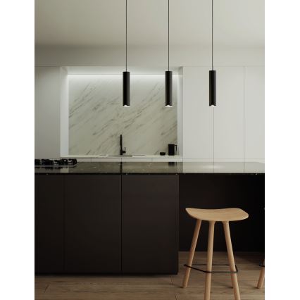 Eglo - LED RGBW Stmievateľný luster na lanku 3xLED/3,7W/230V 2700-6500K čierna