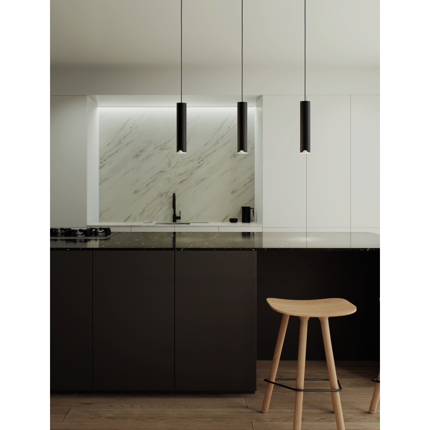 Eglo - LED RGBW Stmievateľný luster na lanku 3xLED/3,7W/230V 2700-6500K čierna