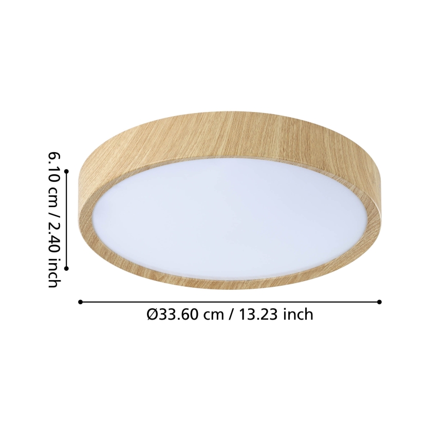 Eglo - LED Kúpeľňové stropné svietidlo LED/14,6W/230V IP44 béžová