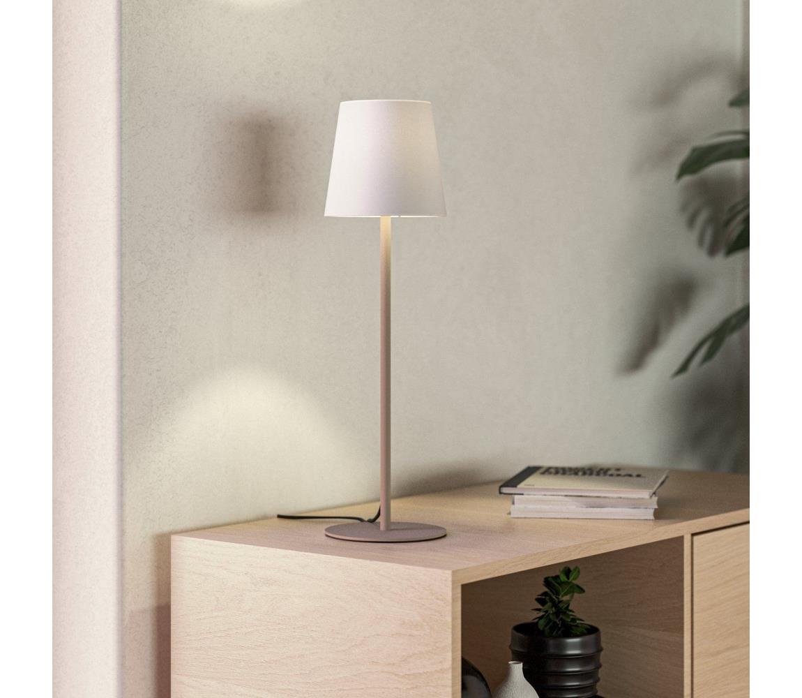 Eglo 901128 - Stolná lampa FIORANA 1xE14/40W/230V krémová/biela 901128