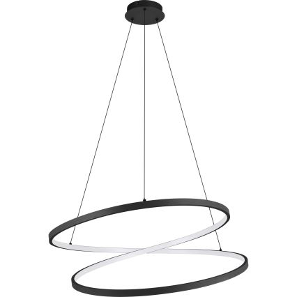 Eglo - LED Luster na lanku LED/42W/230V 3000K čierna