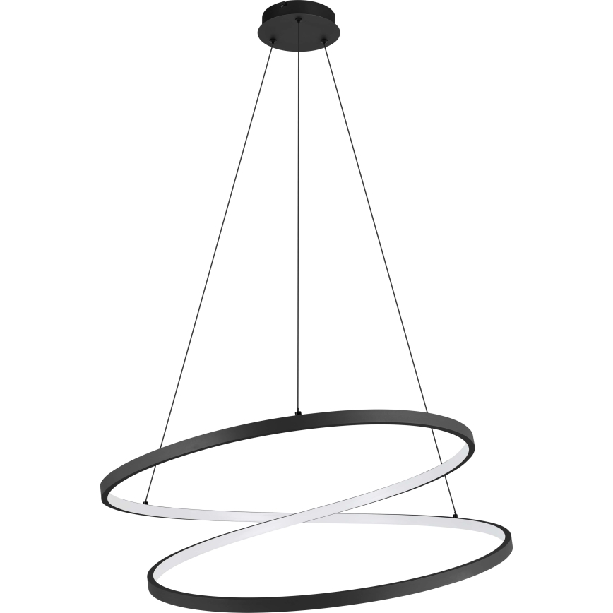 Eglo - LED Luster na lanku LED/42W/230V 3000K čierna