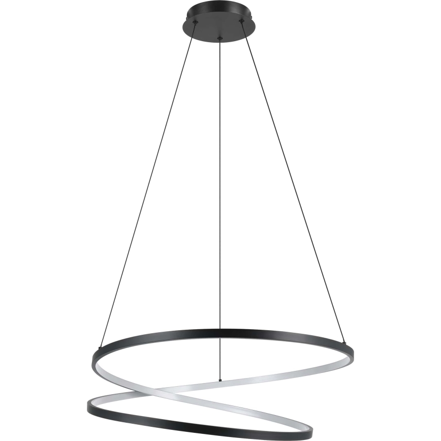 Eglo - LED Luster na lanku LED/42W/230V 3000K čierna