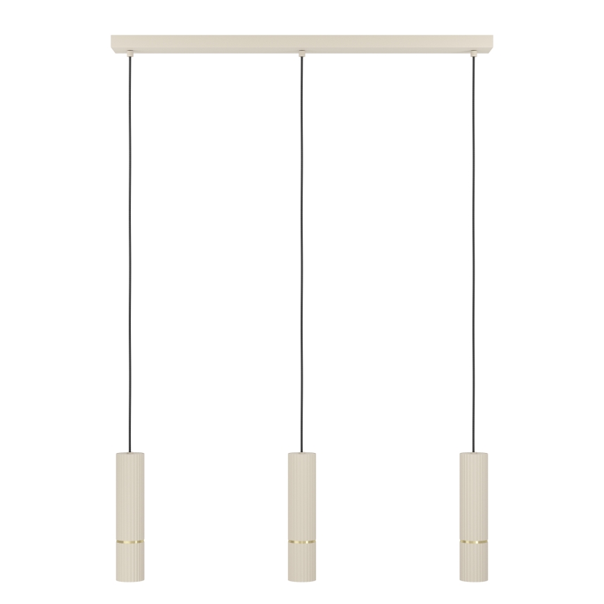 Eglo - LED Luster na lanku 3xGU10/5W/230V 3000K béžová
