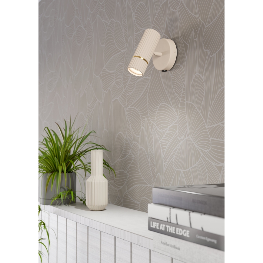 Eglo - LED Nástenné svietidlo 1xGU10/5W/230V 3000K béžová