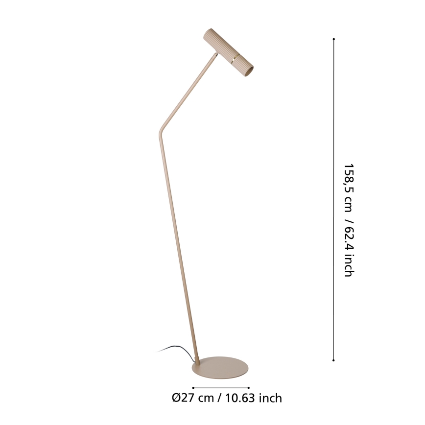 Eglo - LED Stojacia lampa 1xGU10/5W/230V 3000K béžová