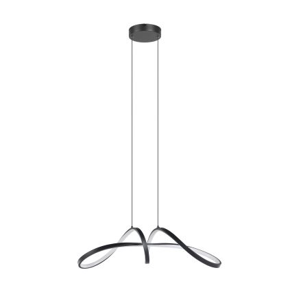 Eglo - LED RGBW Stmievateľný luster na lanku LED/22W/230V 2700-6500K čierna
