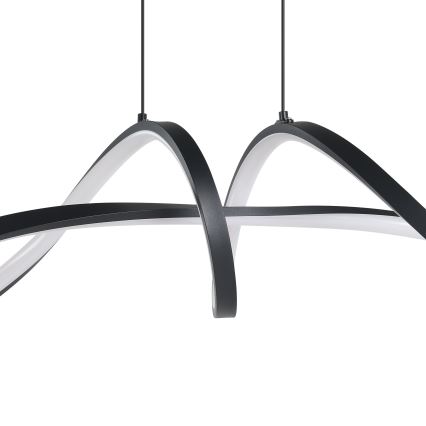 Eglo - LED RGBW Stmievateľný luster na lanku LED/22W/230V 2700-6500K čierna