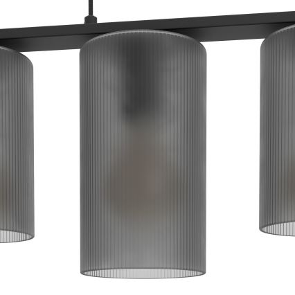 Eglo - Luster na lanku COLOMERA 5xE27/40W/230V šedá