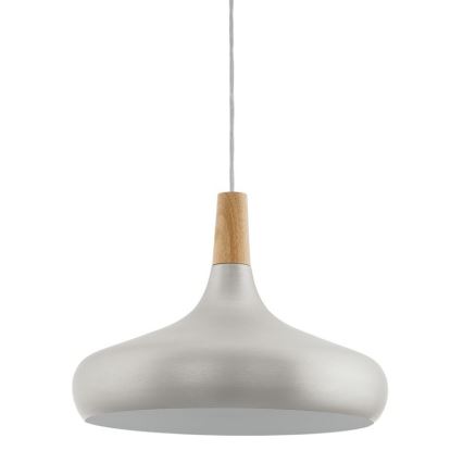 Eglo - Luster na lanku 1xE27/40W/230V pr. 40 cm strieborná