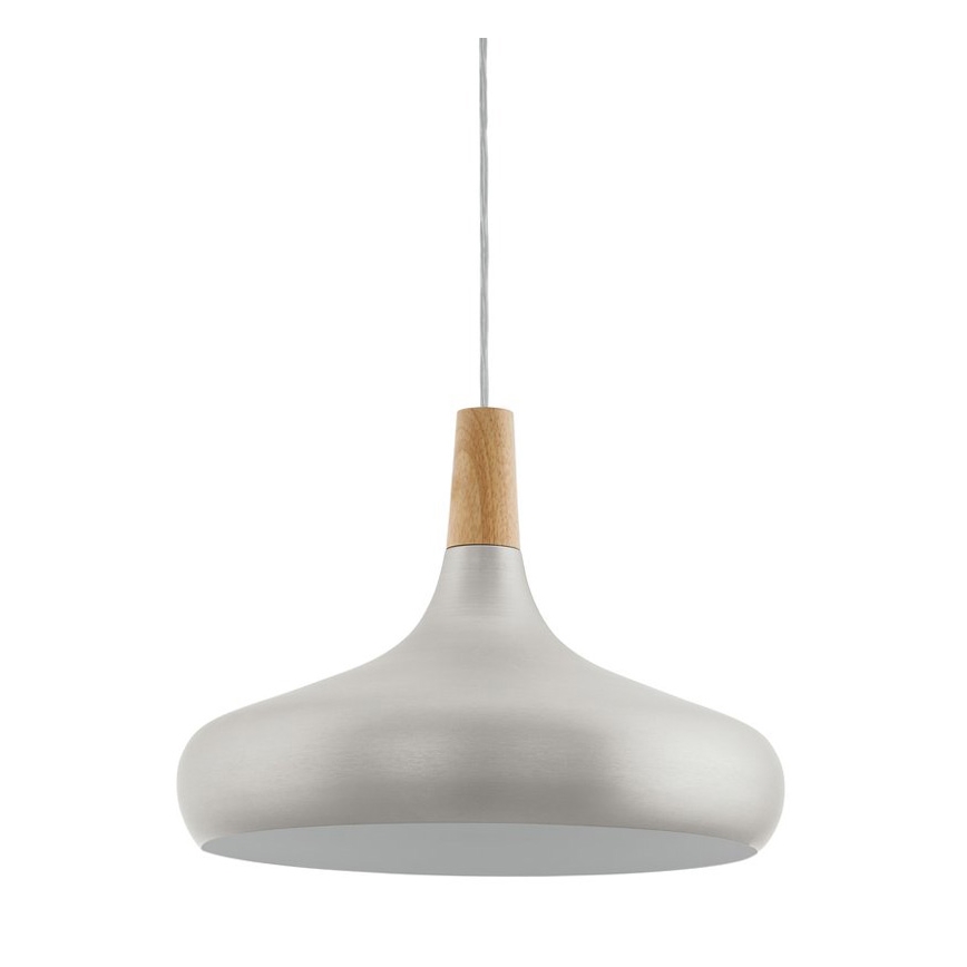 Eglo - Luster na lanku 1xE27/40W/230V pr. 40 cm strieborná