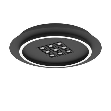 Eglo - LED Stmievateľné stropné svietidlo LED/21,4W/230V 2700-6500K čierna + diaľkové ovládanie