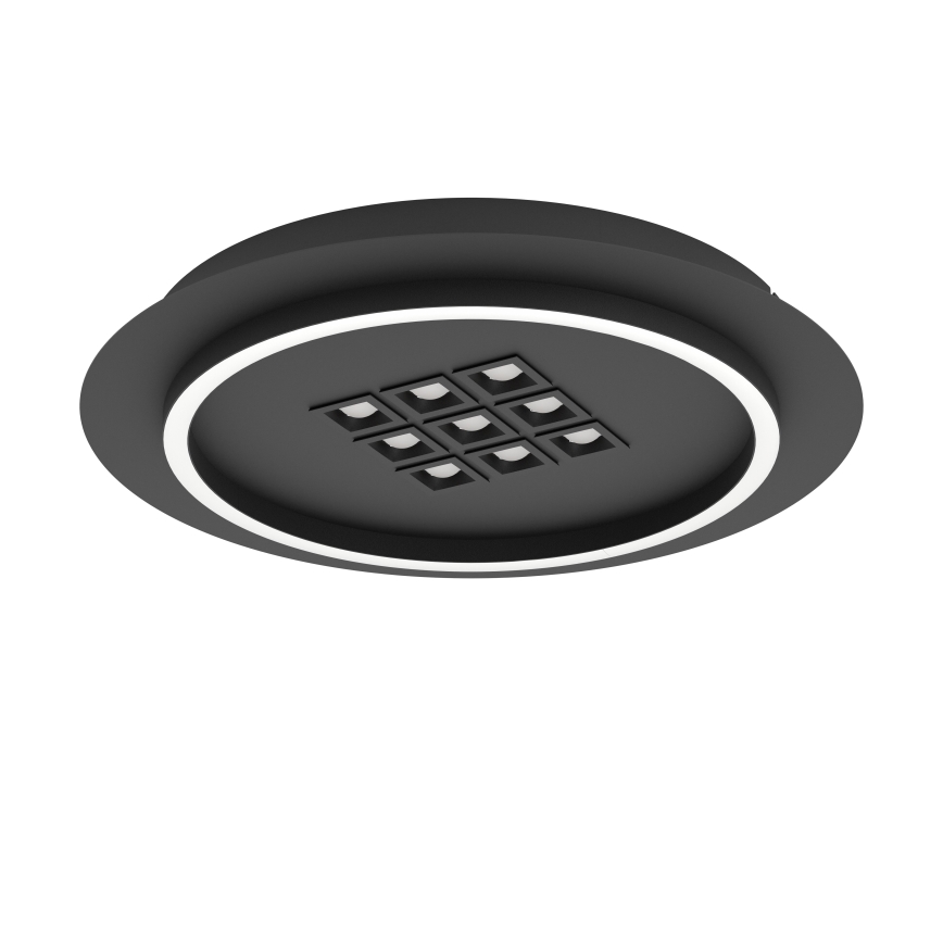 Eglo - LED Stmievateľné stropné svietidlo LED/21,4W/230V 2700-6500K čierna + diaľkové ovládanie