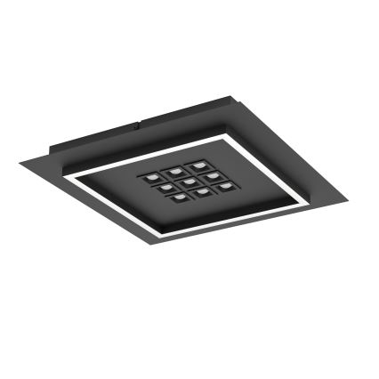 Eglo - LED Stmievateľné stropné svietidlo LED/21,4W/230V 2700-6500K čierna + diaľkové ovládanie