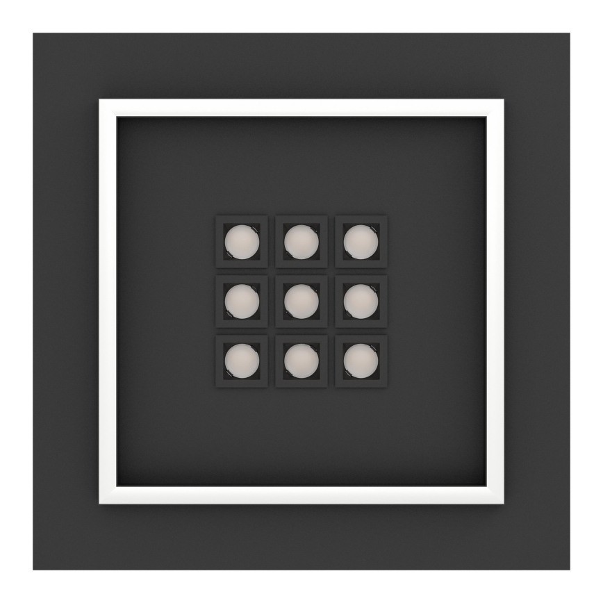 Eglo - LED Stmievateľné stropné svietidlo LED/21,4W/230V 2700-6500K čierna + diaľkové ovládanie