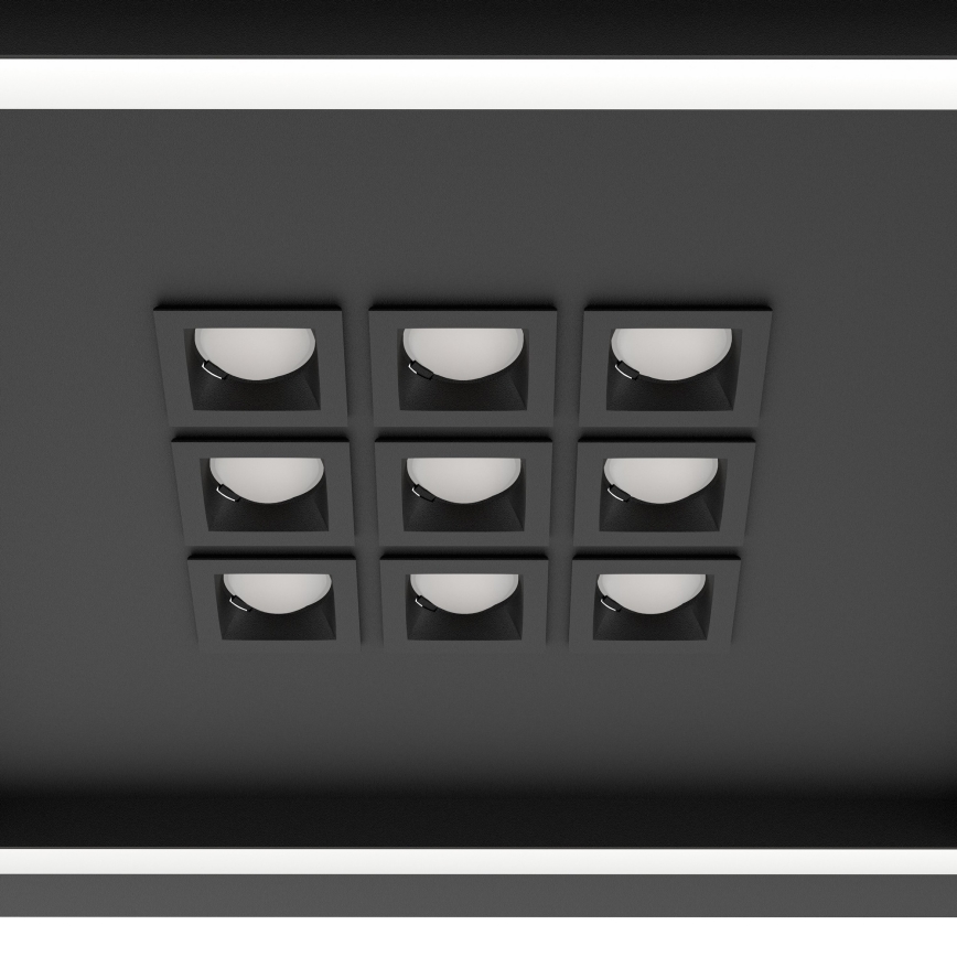 Eglo - LED Stmievateľné stropné svietidlo LED/21,4W/230V 2700-6500K čierna + diaľkové ovládanie