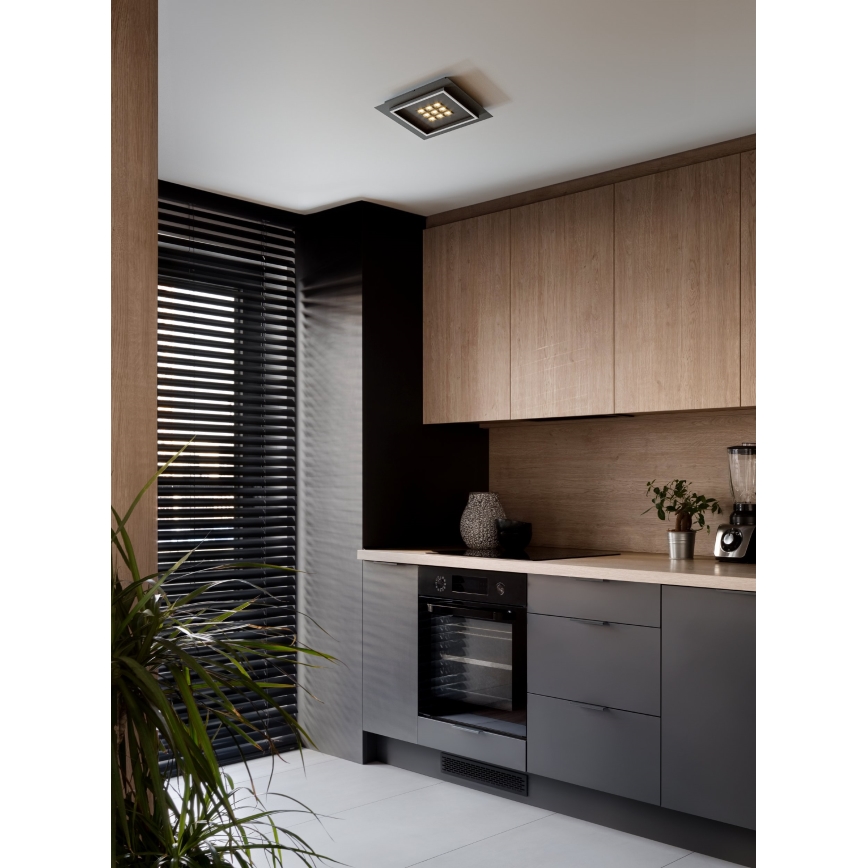 Eglo - LED Stmievateľné stropné svietidlo LED/21,4W/230V 2700-6500K čierna + diaľkové ovládanie