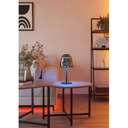 Eglo - LED RGBW Stmievateľná stolná lampa LED/7,7W/230V 2700-6500K dymová