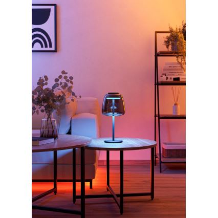 Eglo - LED RGBW Stmievateľná stolná lampa LED/7,7W/230V 2700-6500K dymová