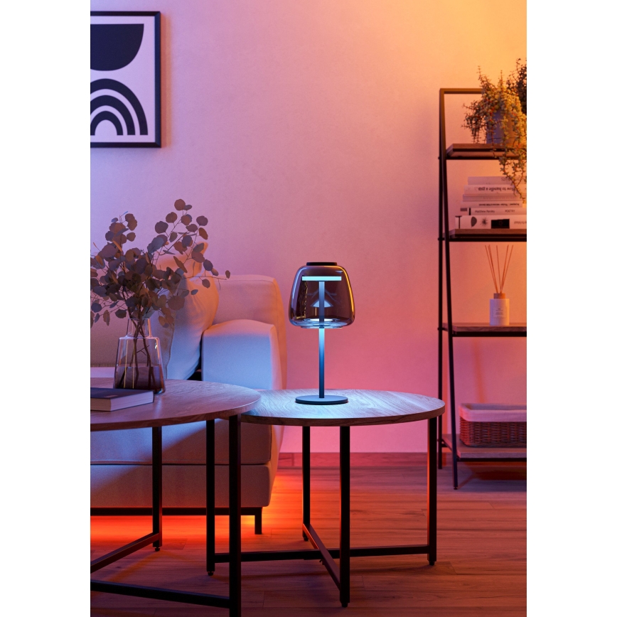 Eglo - LED RGBW Stmievateľná stolná lampa LED/7,7W/230V 2700-6500K dymová