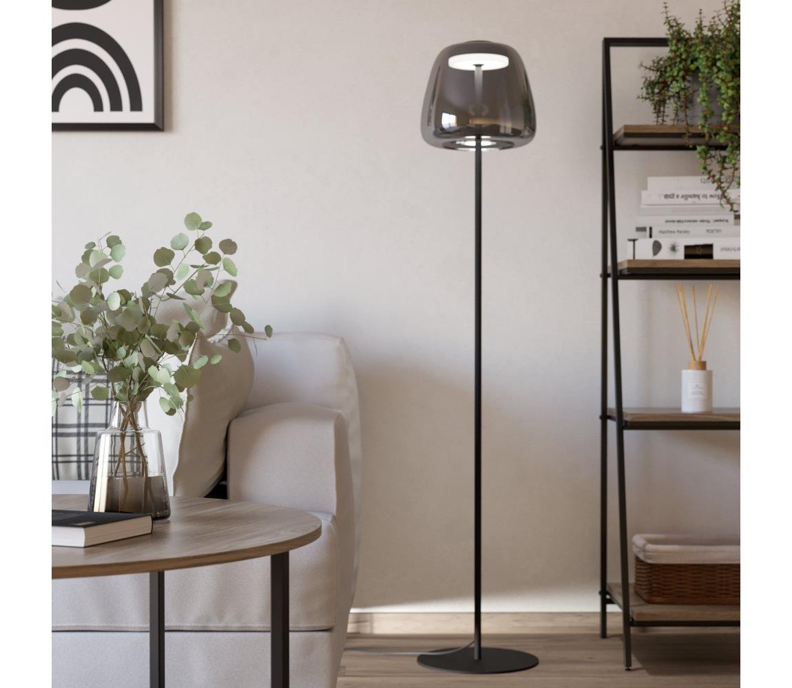 Eglo 901196 - LED RGBW Stlmiteľná stojacia lampa ALFERO-Z LED/15,5W/230V dymová 901196