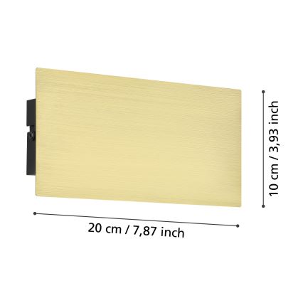 Eglo - LED Nástenné svietidlo LED/6W/230V 3000K zlatá