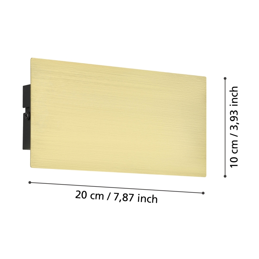 Eglo - LED Nástenné svietidlo LED/6W/230V 3000K zlatá