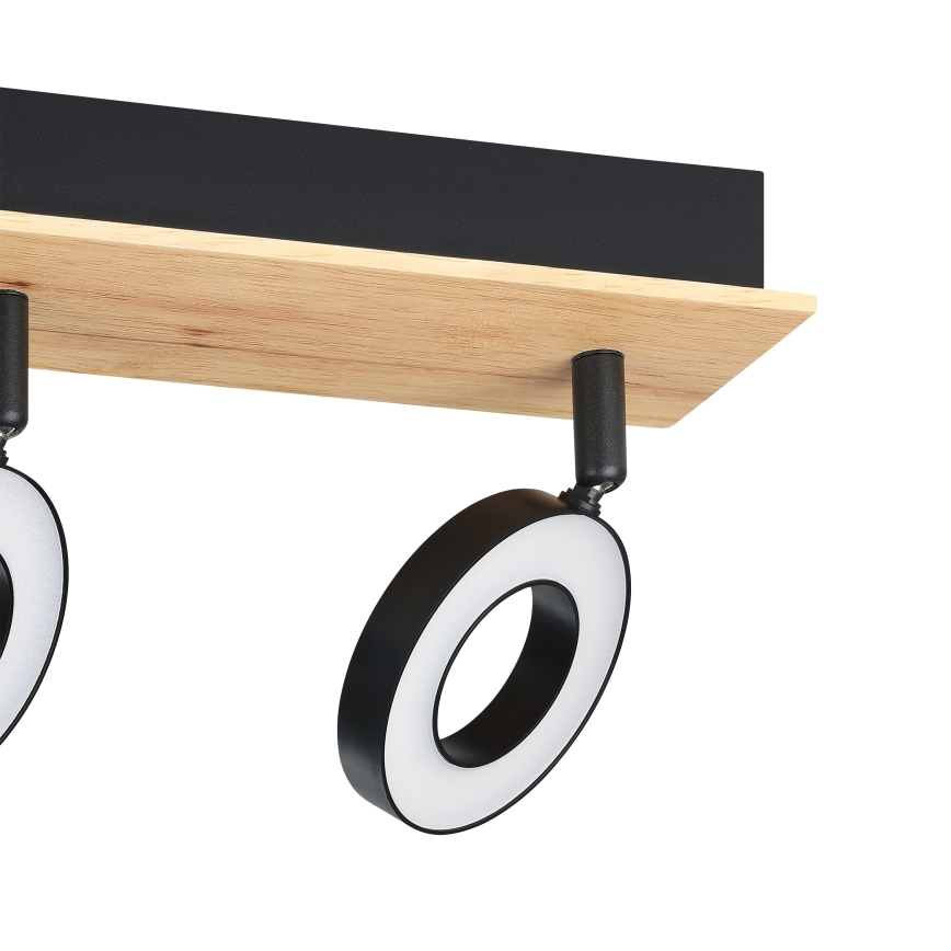 Eglo - LED bodové svietidlo 3xLED/4,2W/230V čierna/hnedá