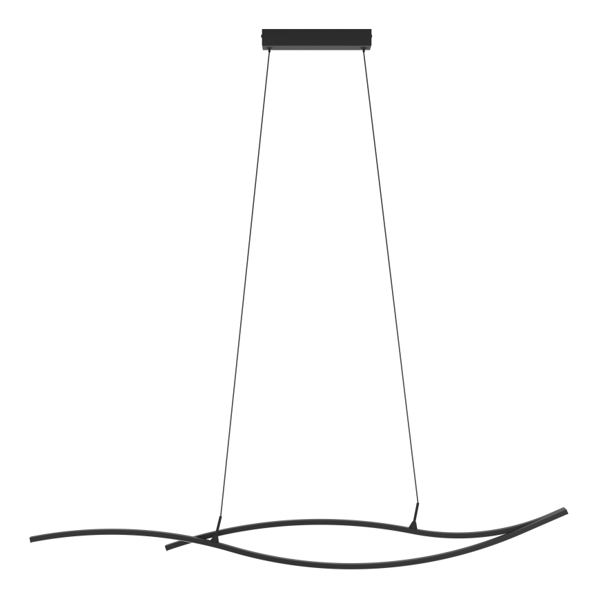Eglo - LED Luster na lanku LED/20W/230V 4000K čierna