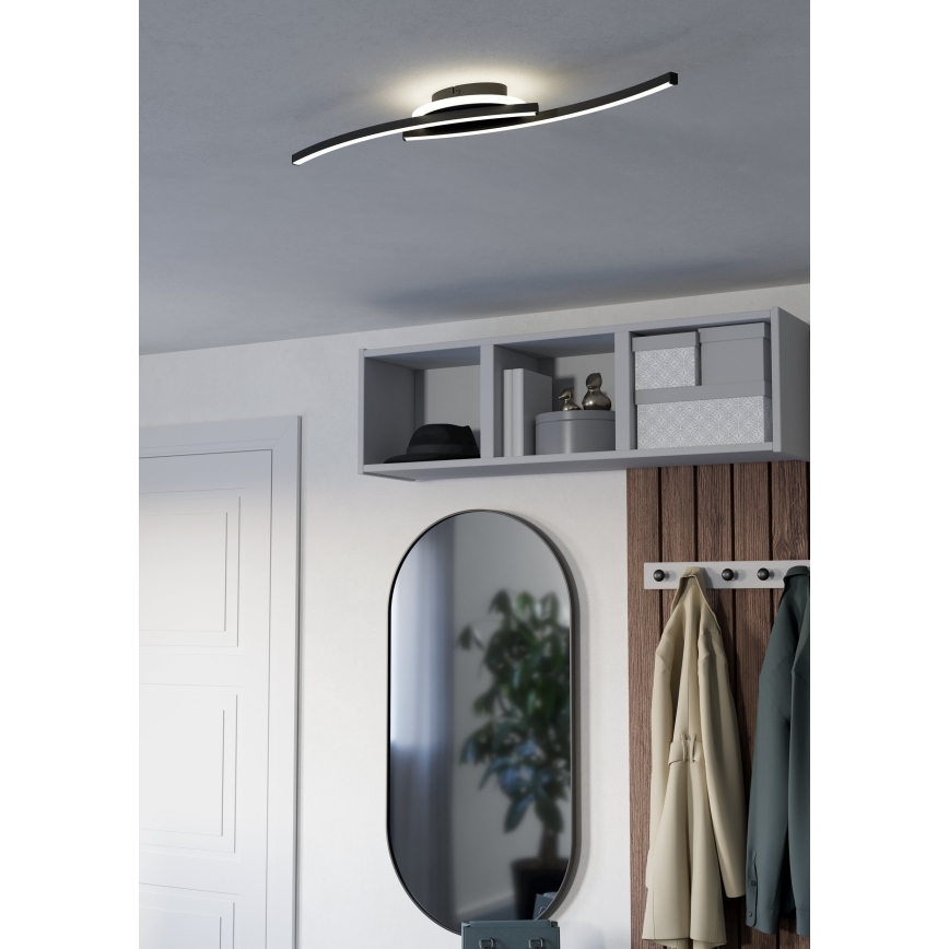 Eglo - LED Stropné svietidlo LED/12W/230V 4000K čierna