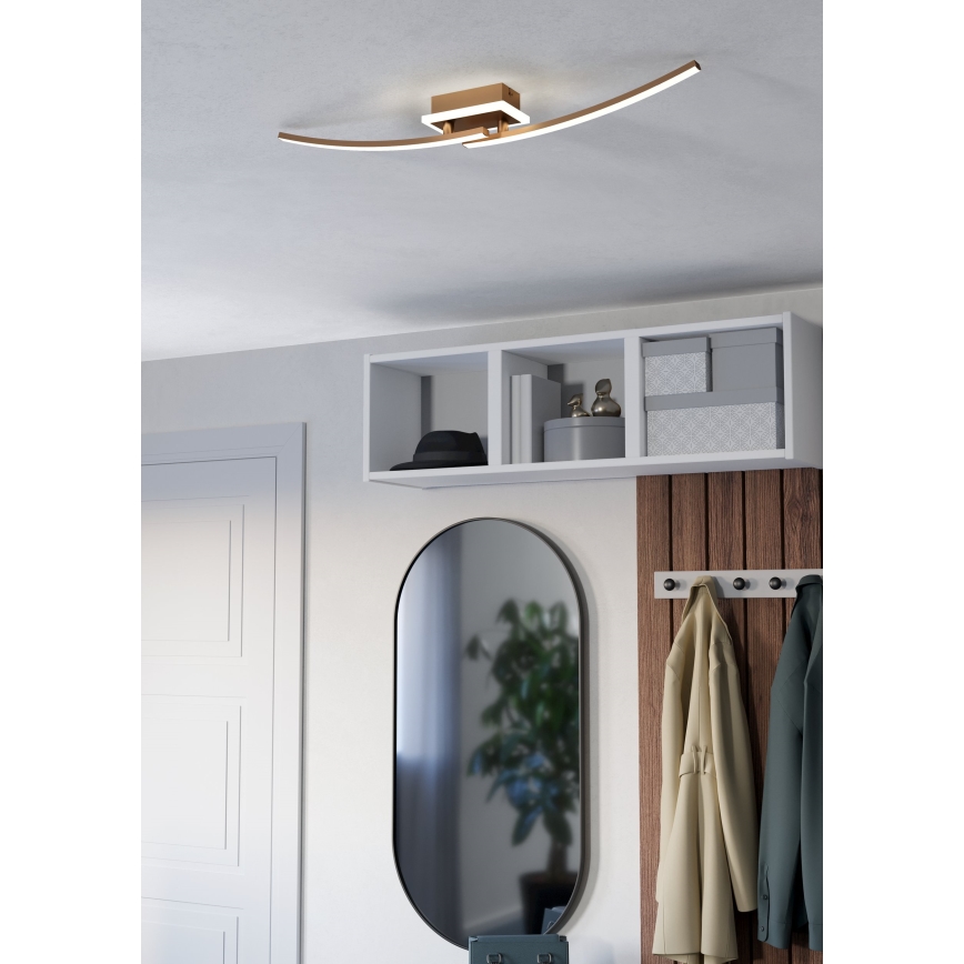 Eglo - LED Stropné svietidlo LED/12W/230V 4000K medená