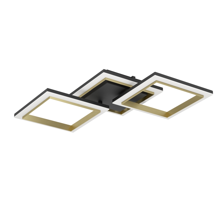 Eglo - LED Stmievateľné stropné svietidlo LED/20W/230V 4000K čierna/zlatá