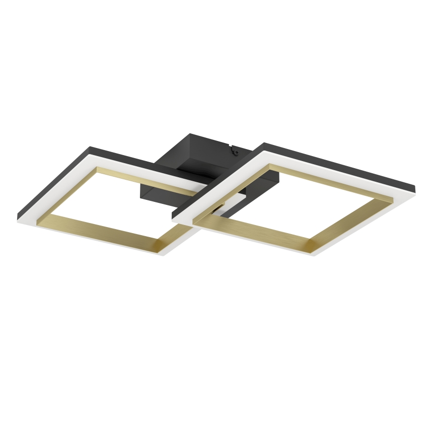 Eglo - LED Stmievateľné stropné svietidlo LED/18,4W/230V 4000K čierna/zlatá