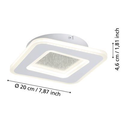Eglo - LED Nástenné svietidlo LED/12W/230V 4000K biela