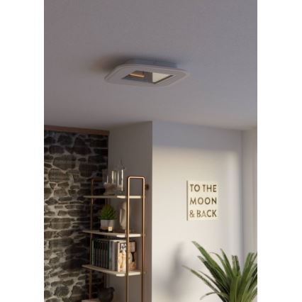Eglo - LED Stmievateľné stropné svietidlo LED/20W/230V 2700-6500K biela + diaľkové ovládanie