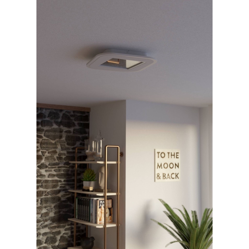 Eglo - LED Stmievateľné stropné svietidlo LED/20W/230V 2700-6500K biela + diaľkové ovládanie