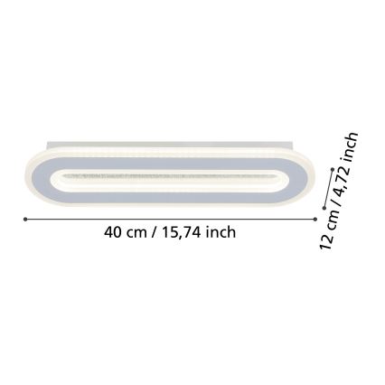 Eglo - LED Nástenné svietidlo LED/12W/230V 4000K biela