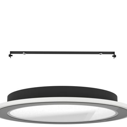 Eglo - LED Stmievateľné stropné svietidlo LED/20W/230V 2700-6500K čierna + diaľkové ovládanie