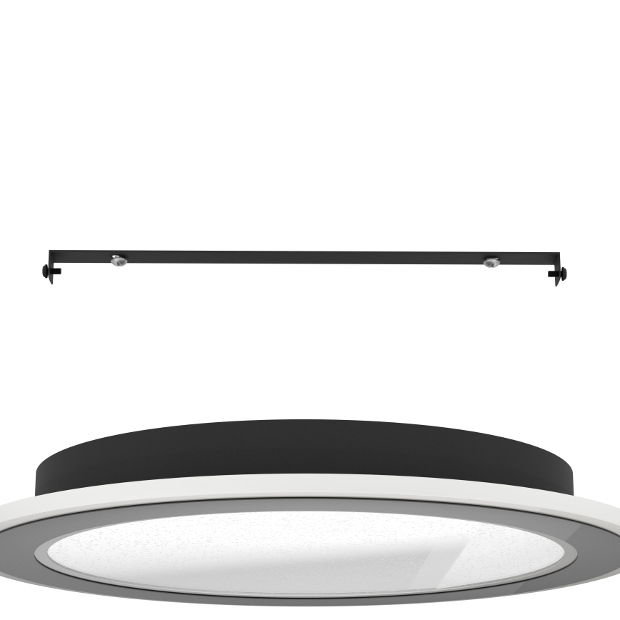 Eglo - LED Stmievateľné stropné svietidlo LED/20W/230V 2700-6500K čierna + diaľkové ovládanie