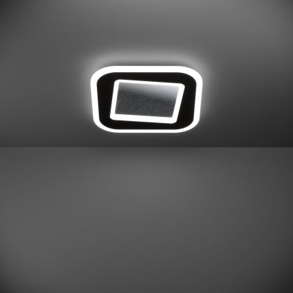 Eglo - LED Stmievateľné stropné svietidlo LED/20W/230V 2700-6500K čierna + diaľkové ovládanie